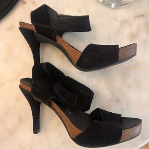 Pedro Garcia Black Heels Elegant Design